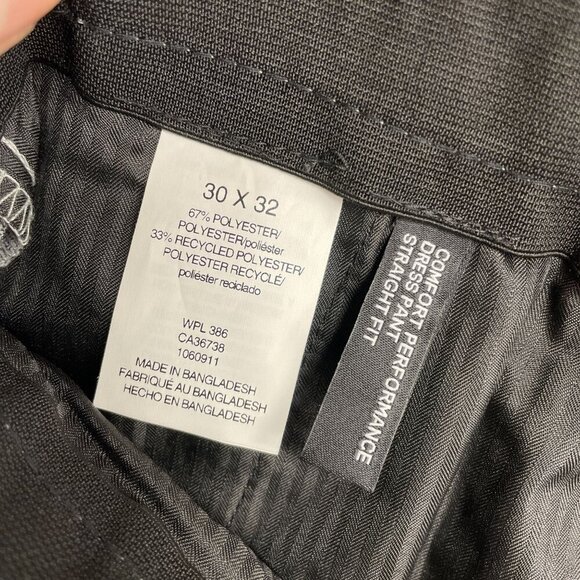 NEW Haggar Men's 30X32 Comfort Flex Waistband Dress Pants Straight Fit Gray - Picture 5 of 7